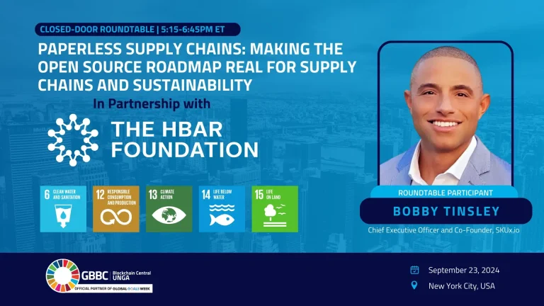 SKUx CEO Joins Blockchain Roundtable at GBBC’s Blockchain Central UNGA, United Nations NYC